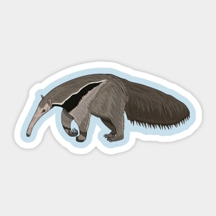 Anteater cartoon illustration Sticker